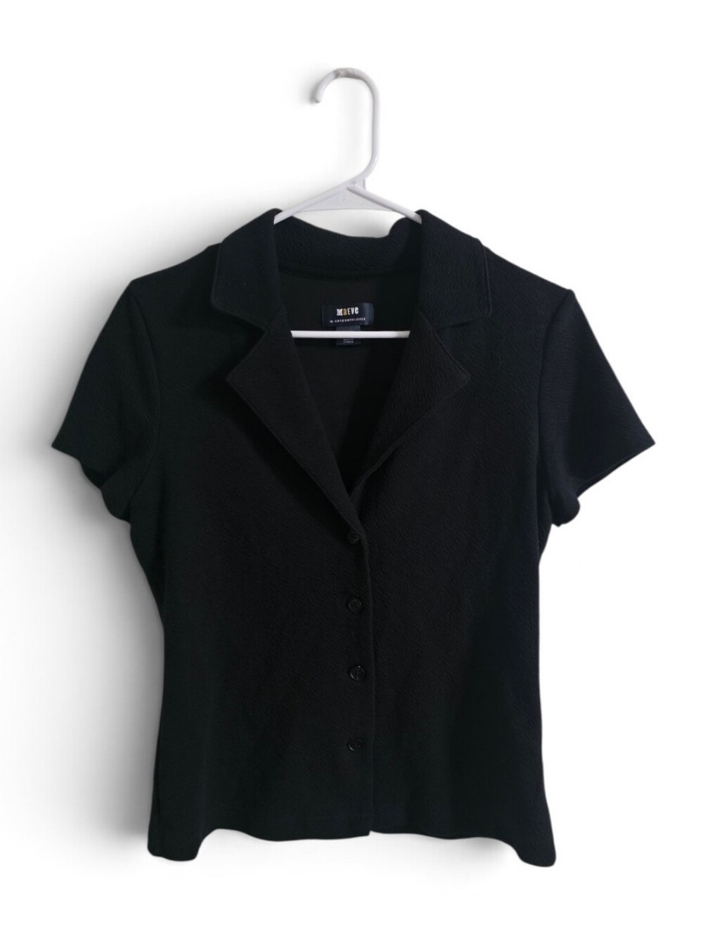 Maeve Anthropologie Short Sleeve Button Front Top Size Small